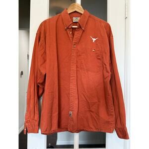 Vintage Texas Longhorns Button-Down Oxford Shirt by Blue Pointe  size Large